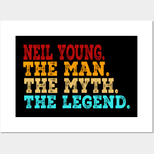 Neil Young The Man The Myth The Legend Posters and Art